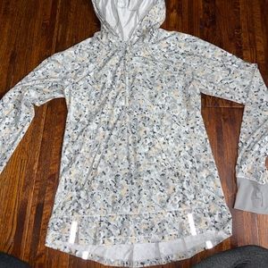 Lululemon half zip floral jacket